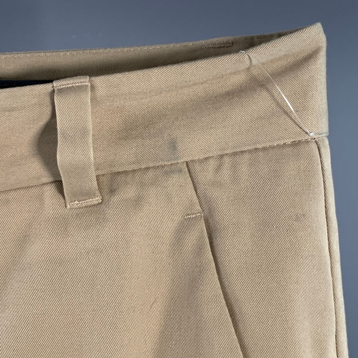 3.1 PHILLIP LIM Taille 32 Pantalon décontracté en twill de coton polyester beige, coupe droite fuselée