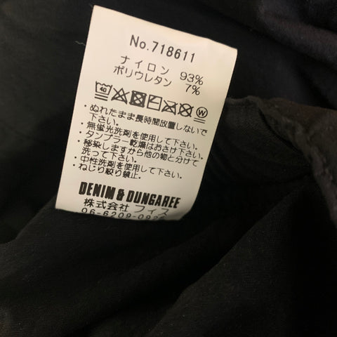 DENIM & DUNGAREE Size M Black Nylon Polyurethane Joggers Casual Pants