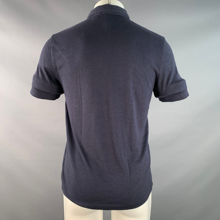 THEORY Size S Navy Modal Blend Short Sleeve Polo