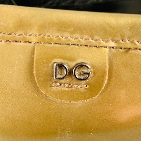 DOLCE & GABBANA Size 8 Green Patent Leather Penny Loafers