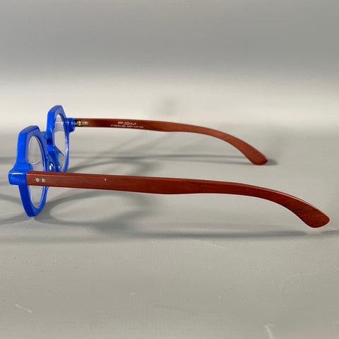 FRAME OF MIND Blue Brown Acetate Glasses