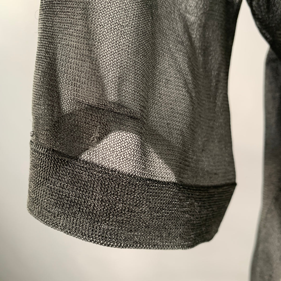 CALVIN KLEIN COLLECTION Size XS Wilson Black Mesh T-Shirt Dress