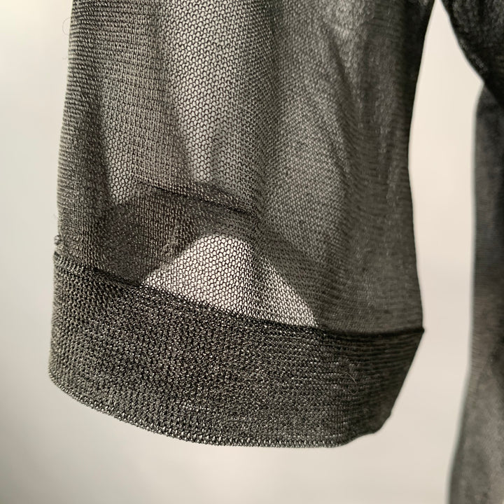 CALVIN KLEIN COLLECTION Size XS Wilson Black Mesh T-Shirt Dress