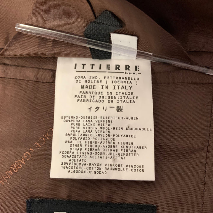 D&G by DOLCE & GABBANA Size 36 Brown Wool Nylon Notch Lapel Sport Coat