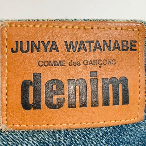 JUNYA WATANABE Size XS Blue Multi Color Denim Patchwork Selvedge Jeans
