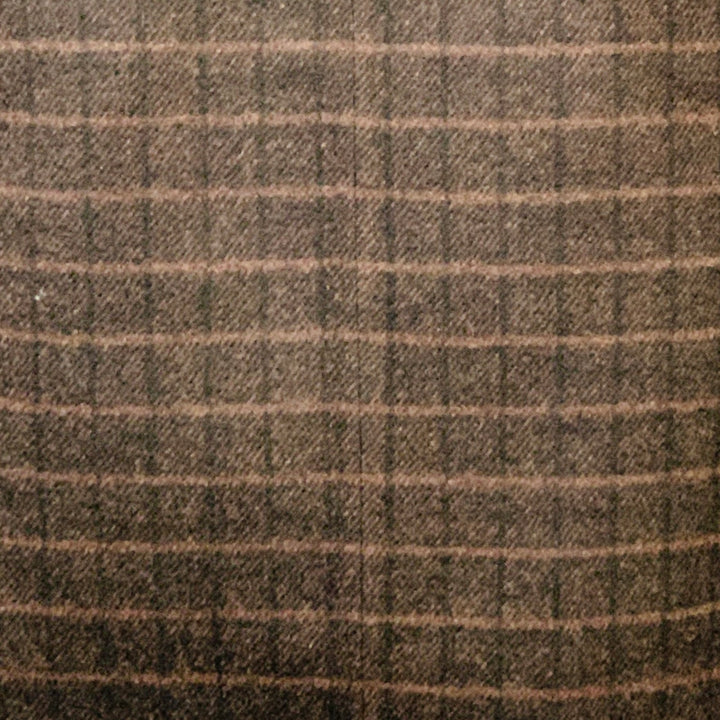 AKRIS Size 12 Brown Black Mulberry Silk Plaid Reversible Zip Up Dress