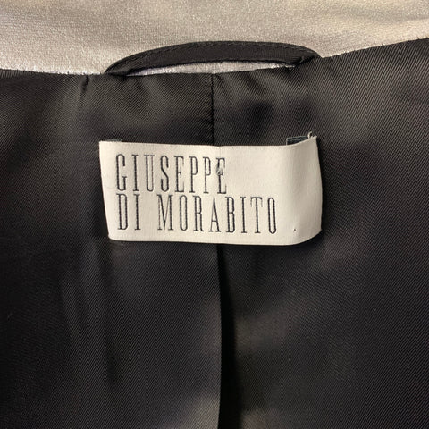 GIUSEPPE DI MORABITO Size XS Silver Polyester Spandex Jacket Blazer