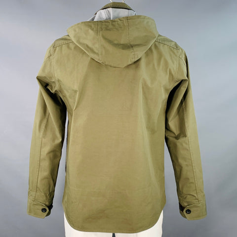 JUNYA WATANABE x THE NORTH FACE FW17 Size XL Green Olive Cotton Nylon Rain Resistant Zip Buttons Jacket