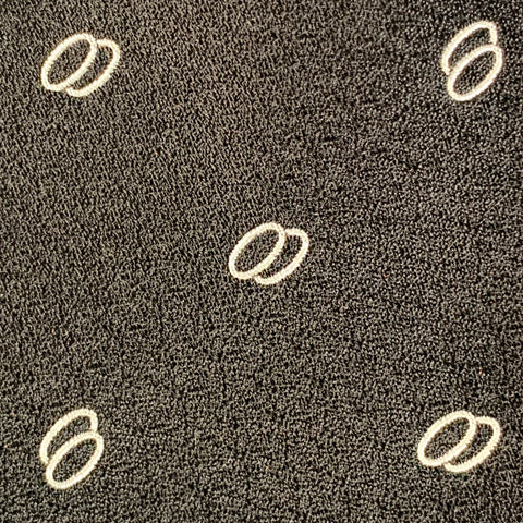 RALPH LAUREN Black White Circles Silk Tie