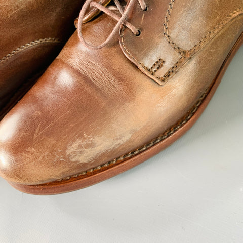 RANCOURT & CO. Size 7 Sanford Blucher Brown Leather Derby Lace-Up Shoes