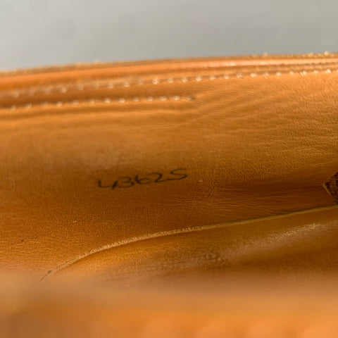 JOHN LOBB Size 9.5 Tan Leather Tassels Loafers