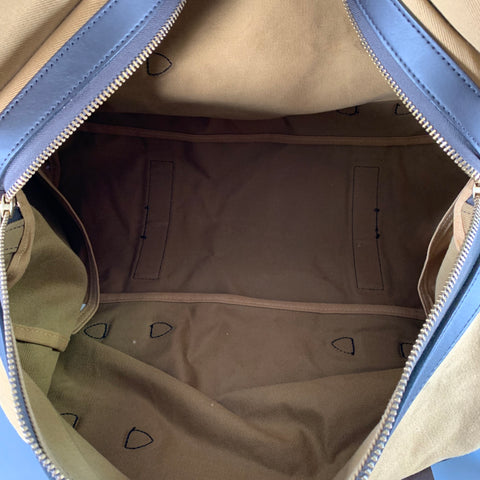 FILSON Large Rugged Tan Brown Cotton Canvas Twill Duffle Bag
