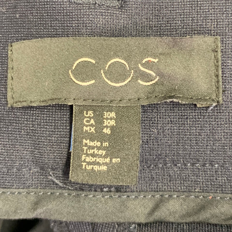 COS Size 30 Navy Rayon Blend Zip Fly Casual Pants