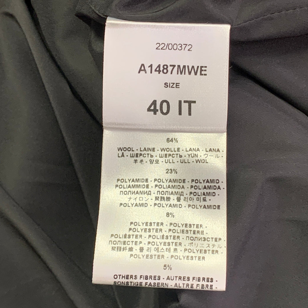 HARRIS WHARF LONDON Size 4 Orange Wool Blend Textured Faux Fur Notch Lapel Coat