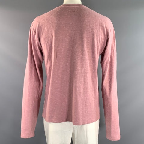 KAPITAL Size L Pink Cotton Crew Neck Pullover