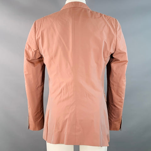 CALVIN KLEIN COLLECTION Size 41 Mauve Iridescent Cotton Sport Coat