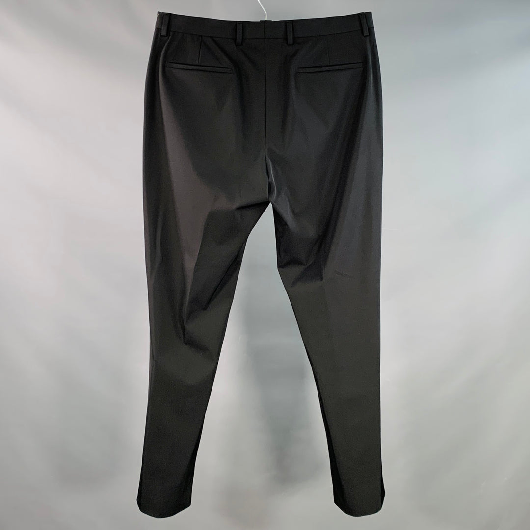 black polyester dress pants PRADA Size 36 Black Polyester Blend Button Fly Dress Pants – Sui Generis  Designer Consignment