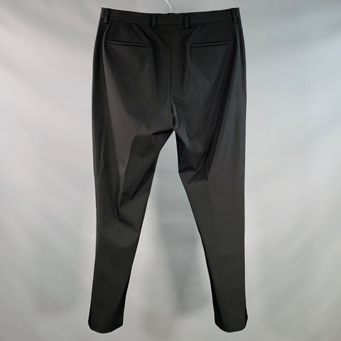 PRADA Size 36 Black Polyester Blend Button Fly Dress Pants