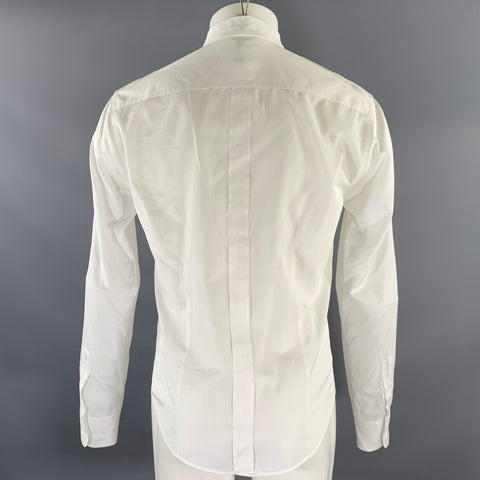 BAND OF OUTSIDERS Size M White Cotton Military Long Sleeve Shirt