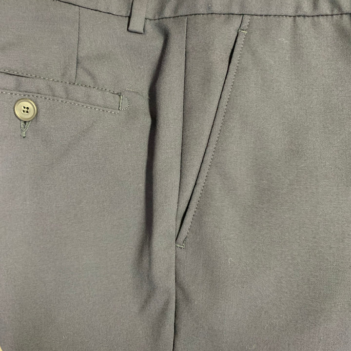AMI by ALEXANDRE MATTIUSSI Size 30 Navy Wool Tapered Zip Fly Dress Pants