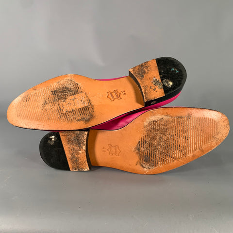 VERSACE for H&M Size 9 Pink Leather Lace Up Shoes