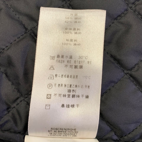BURBERRY LONDON Size XL Black Polyamide blend Overcoat Coat