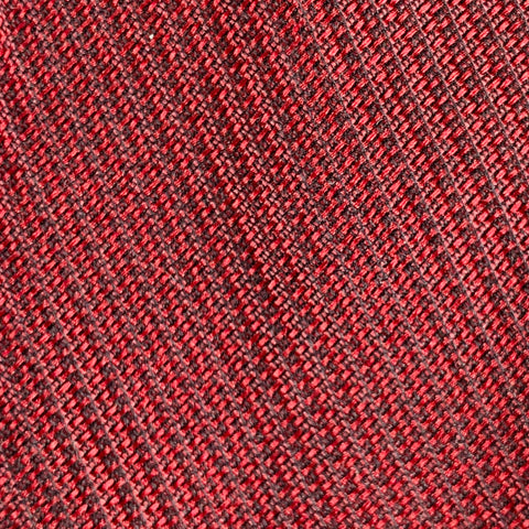 DRIES VAN NOTEN Burgundy Black Textured Silk Cotton Tie