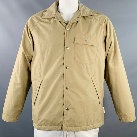 BATTENWEAR Size L Khaki Nylon Snaps Jacket