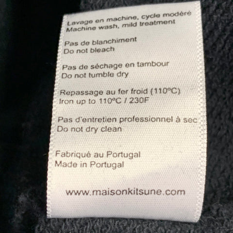 MAISON KITSUNE Size XXL Black Cotton Crew Neck Sweatshirt