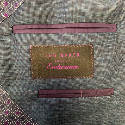 Costume TED BAKER en laine bleu violet taille 44