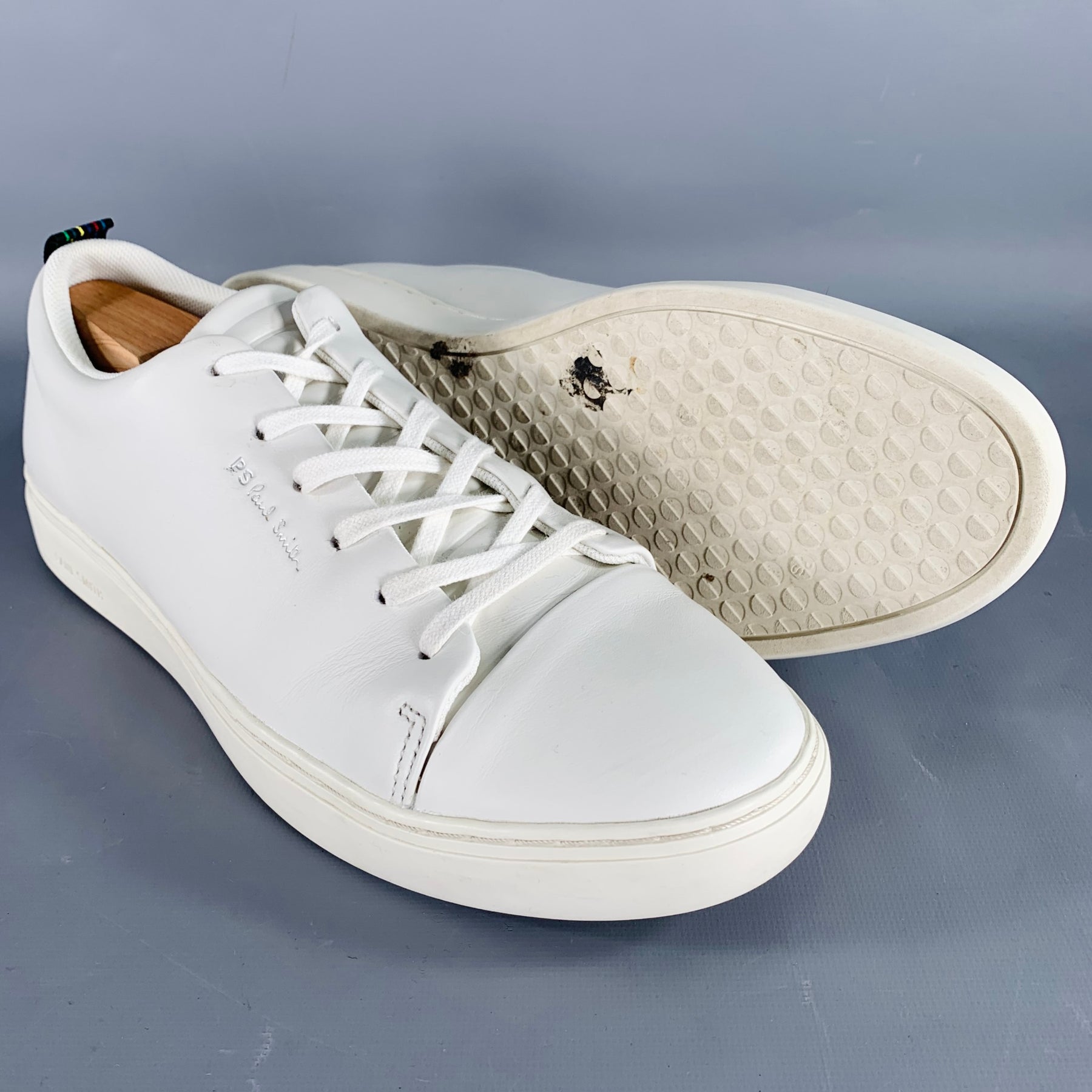 PS by PAUL SMITH Size 10 White Multi Color Leather Low Top  display picture 2