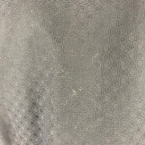 SALVATORE FERRAGAMO Size L Navy Dots Cotton Button Up Long Sleeve Shirt