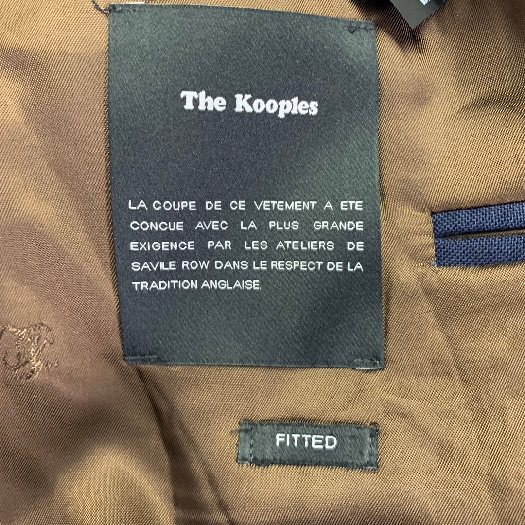 THE KOOPLES Size 34 Navy Wool Notch Lapel Sport Coat
