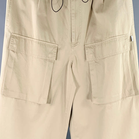 MAISON MARGIELA Size S Khaki Cotton Cargo Pockets Casual Pants