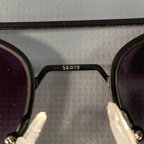 JOHN VARVATOS Black Gunmetal Metal Navigator Sunglasses