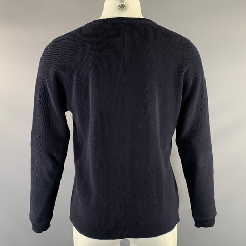 STEPHAN SCHNEIDER Size M Navy Knit Cotton Crew Neck Sweater