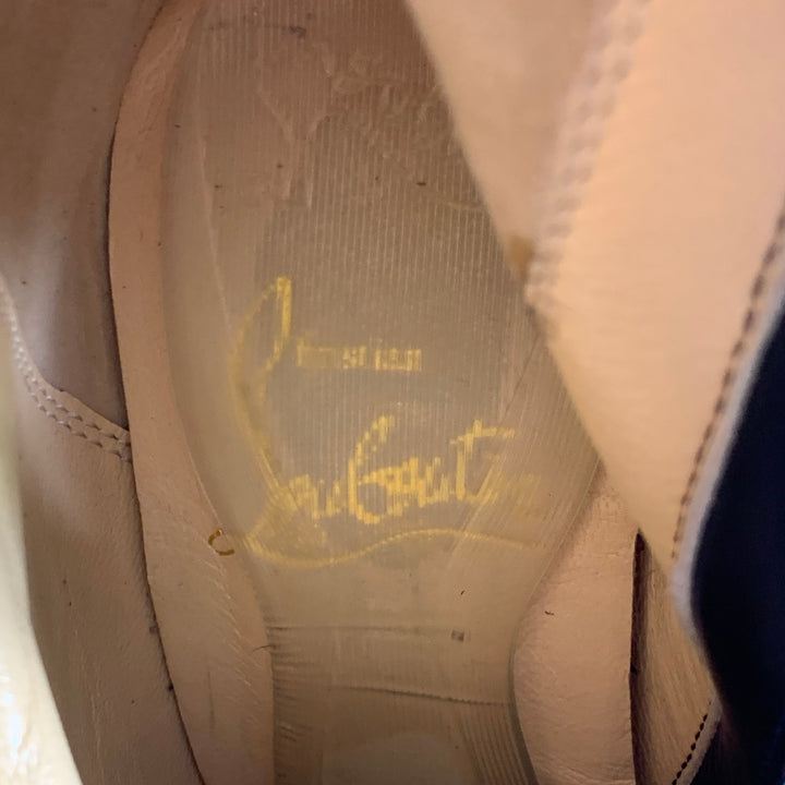 CHRISTIAN LOUBOUTIN Size 5 Black Leather Side Zipper Boots