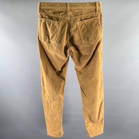 RAG & BONE Size 32 Camel Corduroy Cotton Blend Casual Pants