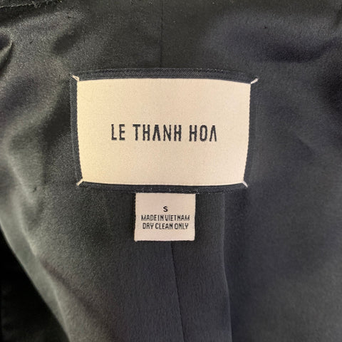 LE THANH HOA Size S Black Tuxedo Jacket