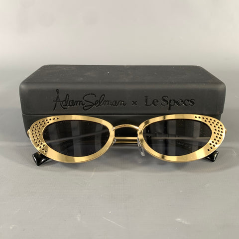 ADAM SELMAN Gold Sunglasses