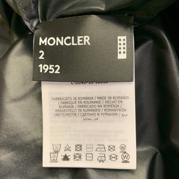 MONCLER Size XXL Black Polyamide Snaps Windbreaker Jacket