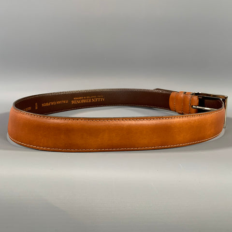 ALLEN EDMONDS Size 34 Brown Calf Skin Leather Belt
