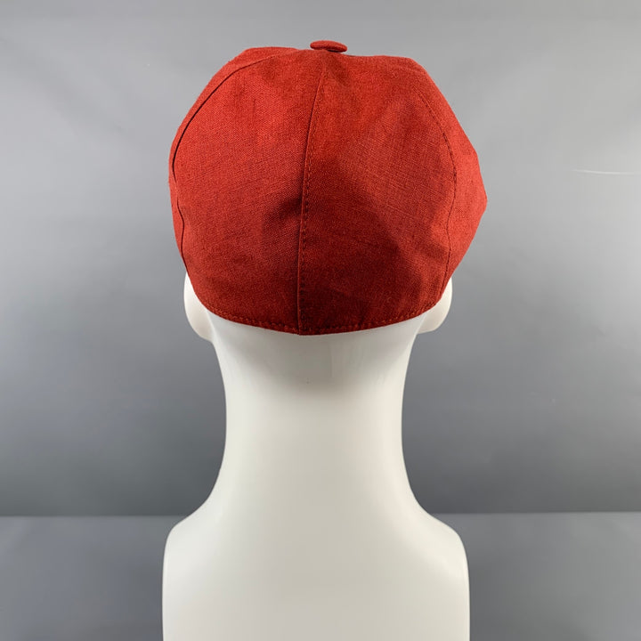 BORSALINO Size L Red Linen Hats
