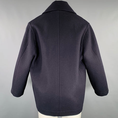 STUDIO NICHOLSON Size M Navy Wool Polyester Double Breasted Jacket
