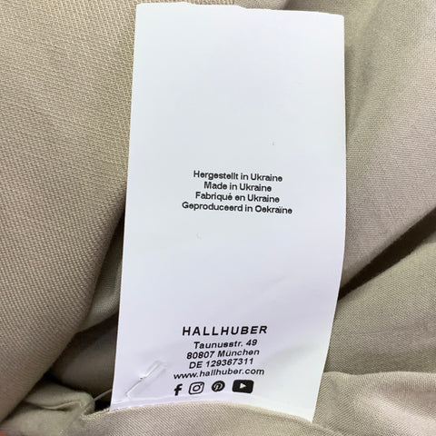 HALLHUBER Size 8 Beige Tencel Blend Double Breasted Coat