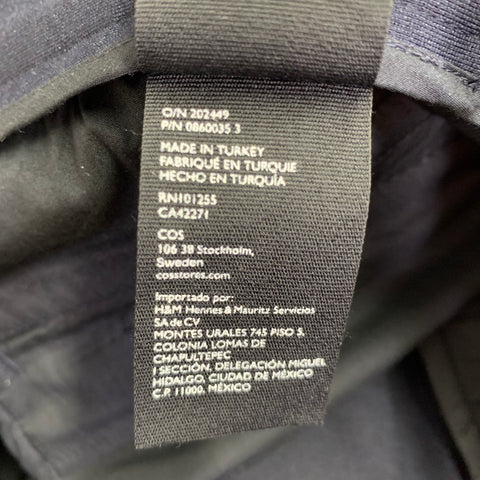 COS Size 30 Navy Rayon Blend Zip Fly Casual Pants