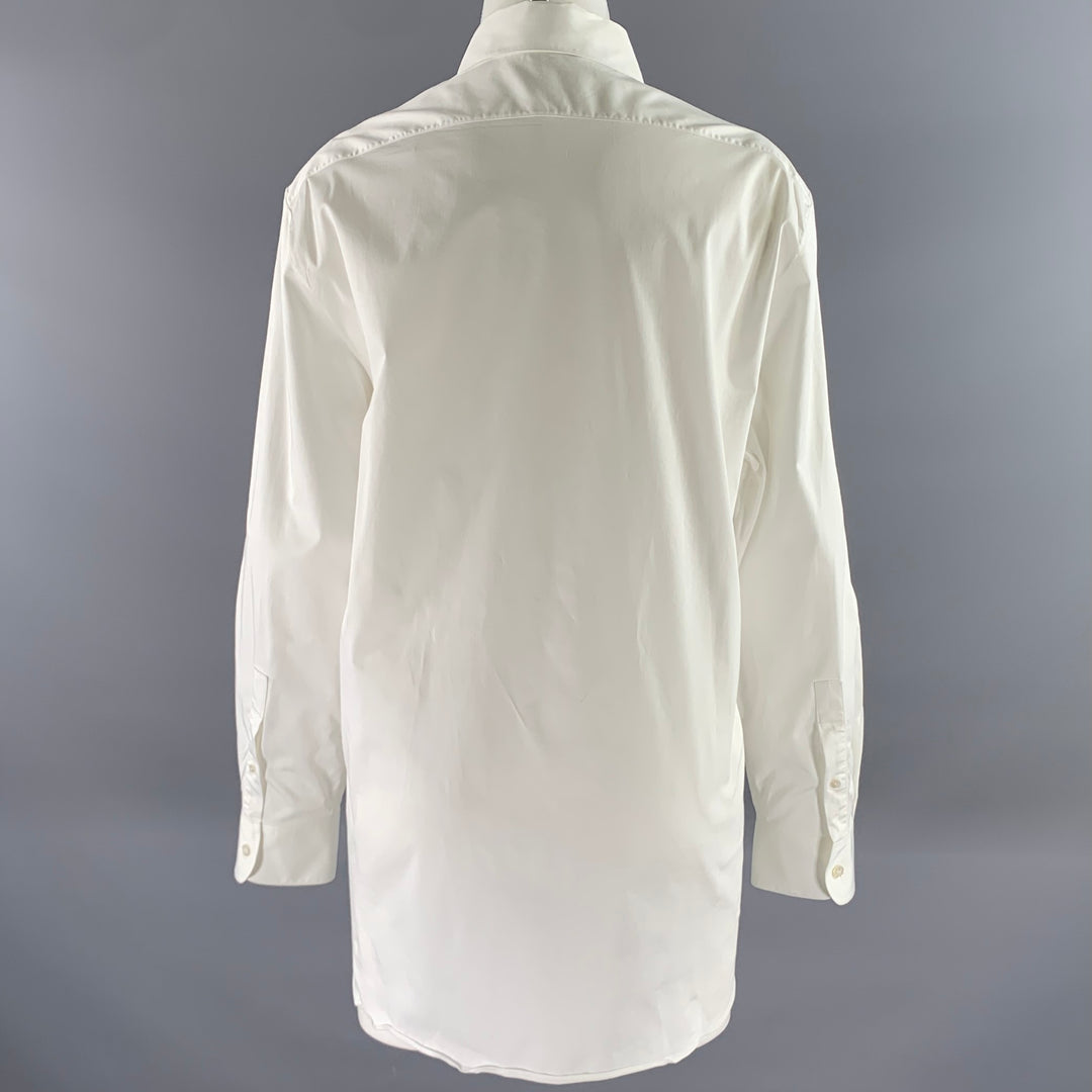THE ROW Size S White Cotton Blend Shirt