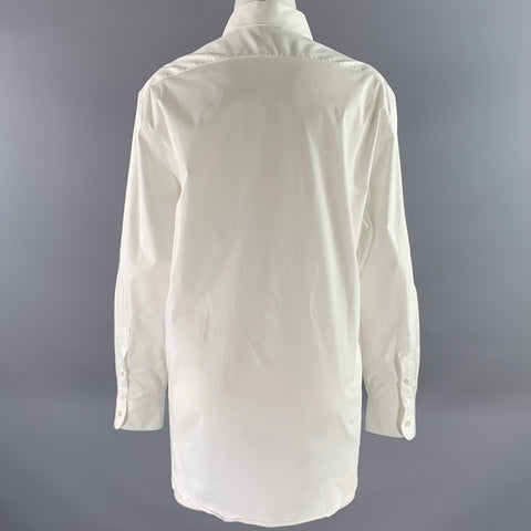 THE ROW Size S White Cotton Blend Shirt