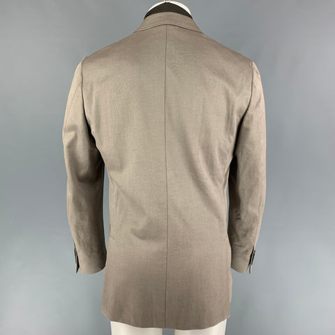 ERMENEGILDO ZEGNA Size 40 Khaki Brown Mixed Fabrics Sport Coat