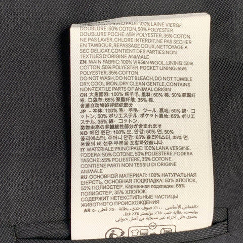 AMI by ALEXANDRE MATTIUSSI Size 36 Black Wool Sport Coat